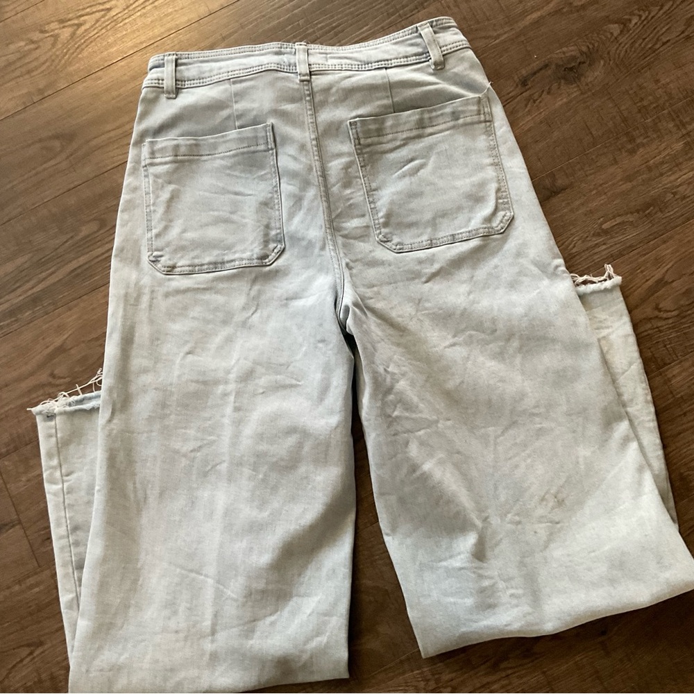 OAT wide leg jeans, like new, sz 10